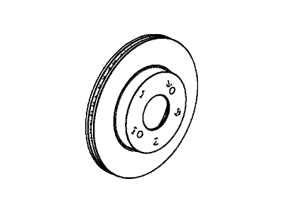 Acura 45251-SMG-G11 Disk, Front Brake (15")