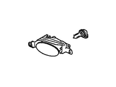 Honda 08V31-TR0-10002 Foglight Assembly, Left Front