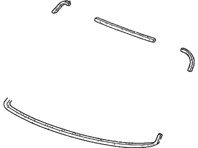 Honda 04731-S2A-000 Rubber Set, FR. Windshield Dam