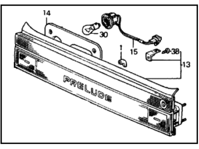 Honda 33700-SF1-672 Garnish Assembly, Rear Panel
