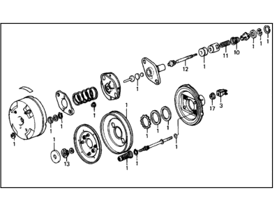 Honda 46400-SF1-023 Power Assembly, Master (9")