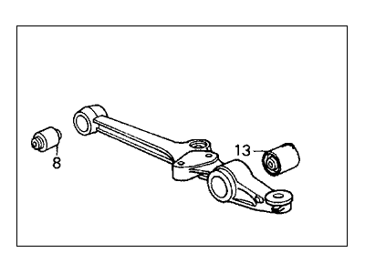 Honda 51355-SE0-G02 Arm, Right Front (Lower)