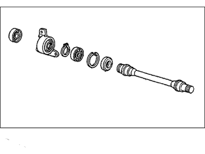 Honda 44500-SF1-030 Shaft Assembly, Half