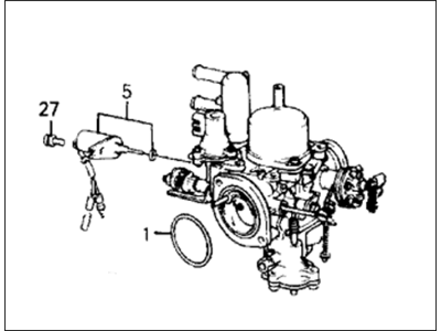 Honda 16102-PK1-681 Carburetor Assembly, Driver Side (Vf16A A)