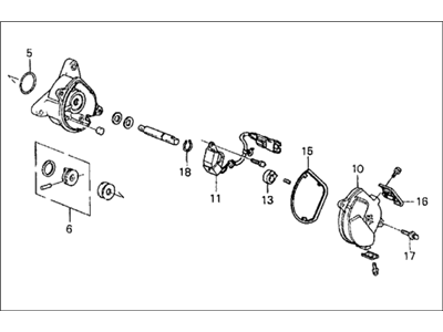 Acura 8-94374-424-2 Joint Assembly, Control Arm Ball (Upper)