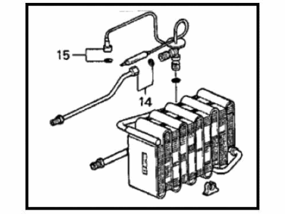 Honda 80210-SF1-A03 Evaporator Sub-Assembly