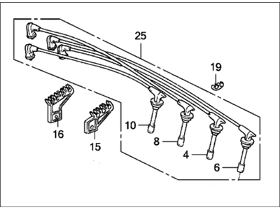 Honda 32722-PK2-660 Wire, Ignition