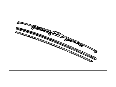 Honda 76630-SM4-A01 Blade, Windshield Wiper (475MM) (Passenger Side)