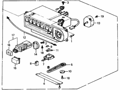 Honda 79500-SF1-A93 Control Assy., Heater (A/C)
