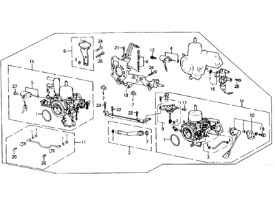Honda 16100-PK1-A11 Carburetor Assembly (Vf15C A)