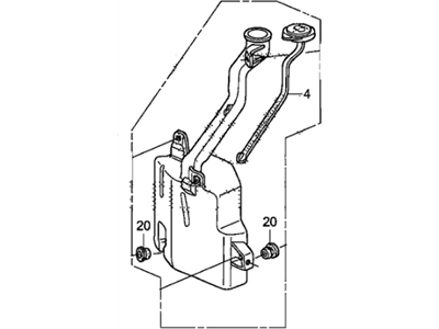 Honda 76840-SCV-A01 Tank Set, Washer