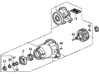 Honda 41011-PNZ-307 Case Kit, T.C.D.