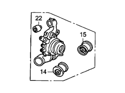 Honda 52210-SCV-A70 Knuckle, Right Rear
