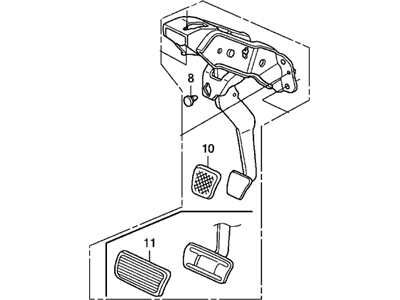 Honda 46600-SDA-A03 Pedal Assy., Brake
