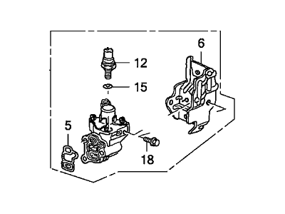 Acura 15810-RAA-A03 Valve Assembly, Spool