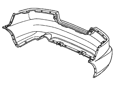 Honda 04715-SDN-A80ZZ Face, Rear Bumper (Dot)