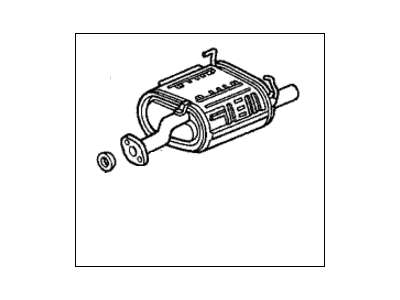 Honda 18030-SR4-A20 Muffler Set, Exhuast