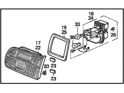 Honda 34150-SR8-A01 Light Assy., R. Lid