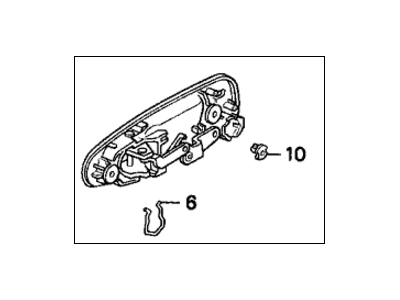 Honda 72180-SR0-A02 Handle Assembly, Driver Side (Outer)