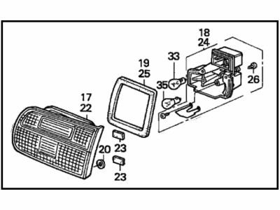 Honda 34155-SR8-A01 Light Assy., L. Lid