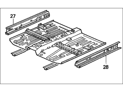 Honda 65100-SR8-A02ZZ Floor, FR.