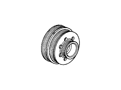 Honda 13811-P00-U00 Pulley, Crankshaft