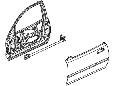 Honda 67010-SR0-505ZZ Panel Comp R, FR Dr