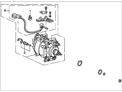Honda 38810-P06-A06 Compressor