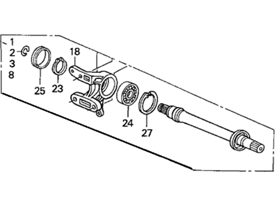 Acura 44500-SCV-A00 Shaft Assembly, Half (Mt)