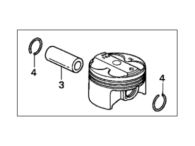 Acura 13010-PNC-000 Piston Set A (STD)