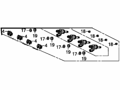Honda 16010-59B-315 Injector Set, Fuel