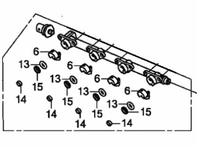 Honda 16011-5BF-305 Pipe, Fuel