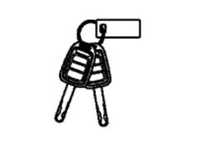 Honda 06350-TGG-C01 Cylinder Set, Key