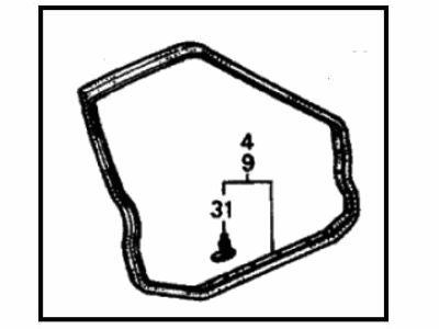 Honda 72310-SH4-014 Weatherstrip, R. FR. Door (Nishikawa)