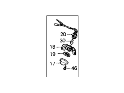 Acura 34100-SH3-A01 Light Assembly, License