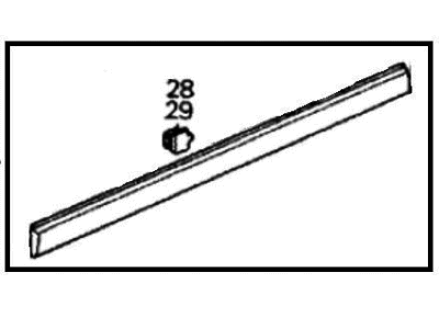 Honda 75322-SH4-J01 Protector, L. FR. Door