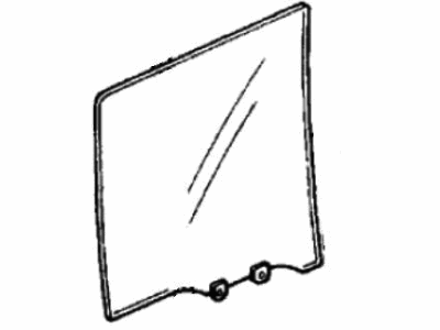 Honda 73450-SH4-000 Glass Assy., L. RR. Door