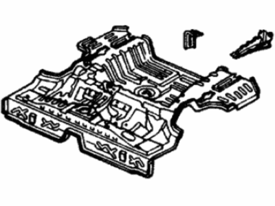Honda 04655-SH4-300ZZ Panel Set, RR. Floor