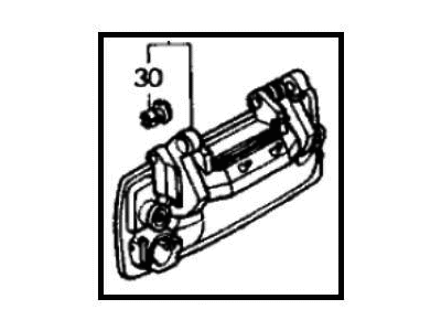 Honda 72180-SH3-A01 Handle Assembly, Driver Side (Outer) (Mitsui Kinzoku)