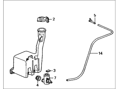 Honda 76801-SH1-A03 Washer, Windshield (FR)