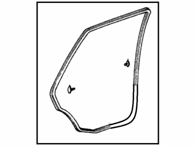Honda 76885-SB6-010 Weatherstrip, L. RR. Door