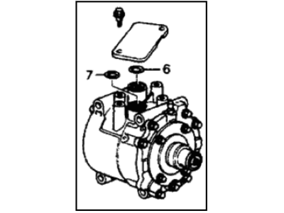 Honda 38800-PE1-702 Compressor Assy. (Tr-70) (Sanden)