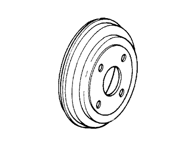 Honda 42610-SD9-010 Drum, Rear Brake