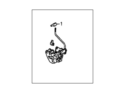 Honda 76450-SB6-013 Lock Assembly, Left Rear Door