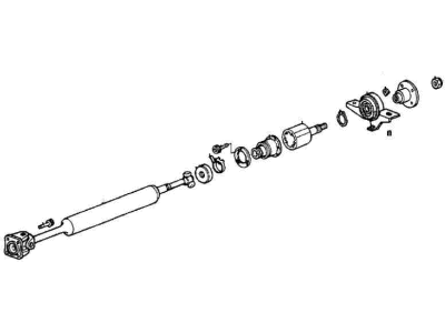 Honda 40200-SD9-671 Shaft Assembly, Propeller (No.1)