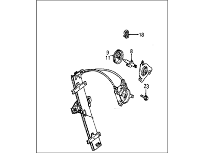 Honda 75310-SB6-013 Regulator, Right Front Door