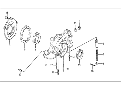 Honda 15100-PE1-721 Pump Assembly, Oil