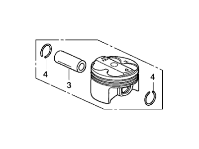 Acura 13020-PRB-A00 Piston Set B (STD)