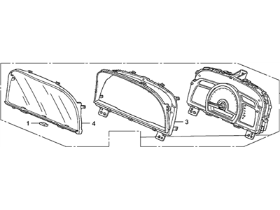 Honda 78200-SVA-A04 Meter Assembly, Combination