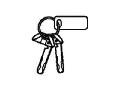 Honda 06350-TVA-A11 Cylinder Set, Key